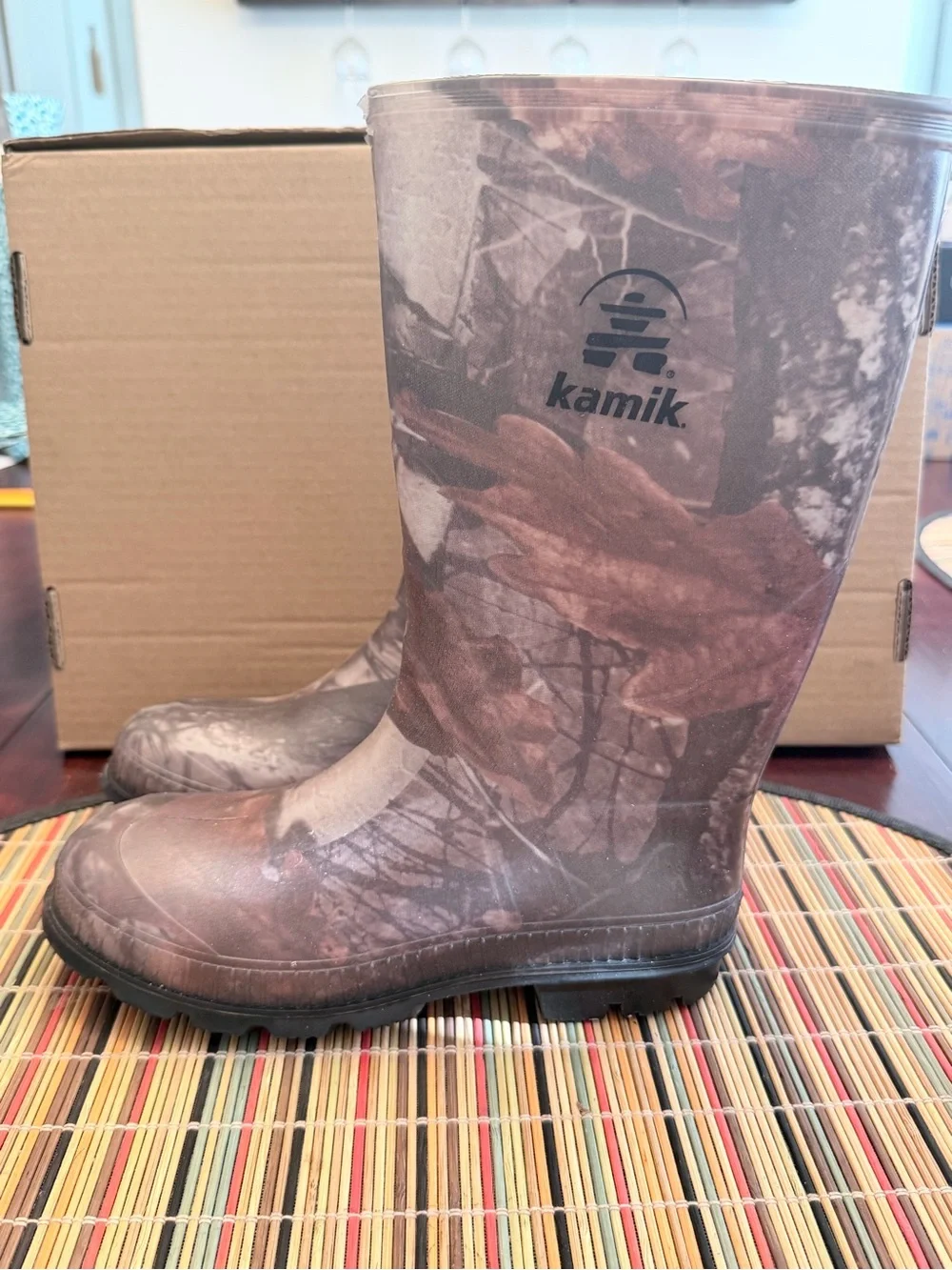 Kid’s Kamik Stomp Rain Boots Camo Size 3